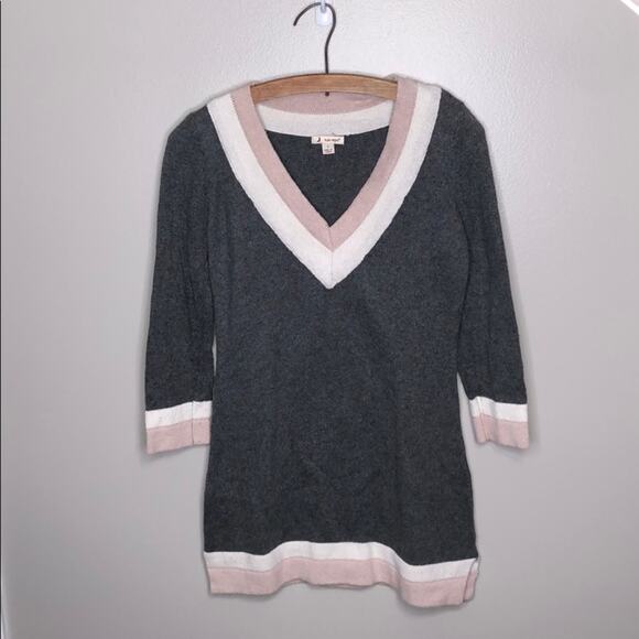 Anthropologie Ruby Moon Gray Pink Sweater Pullover Tunic Dress - Picture 1 of 6